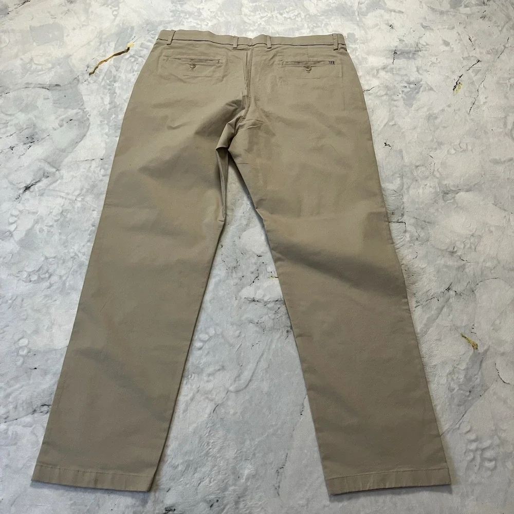 St Aisle‎ Pants Womens Sz 40 X 34 Tan Classic Fit Beige Stretch Chino Flex Waist